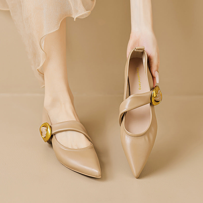 Women Stylish Soft Pointed Toe Flats-RAIIFY