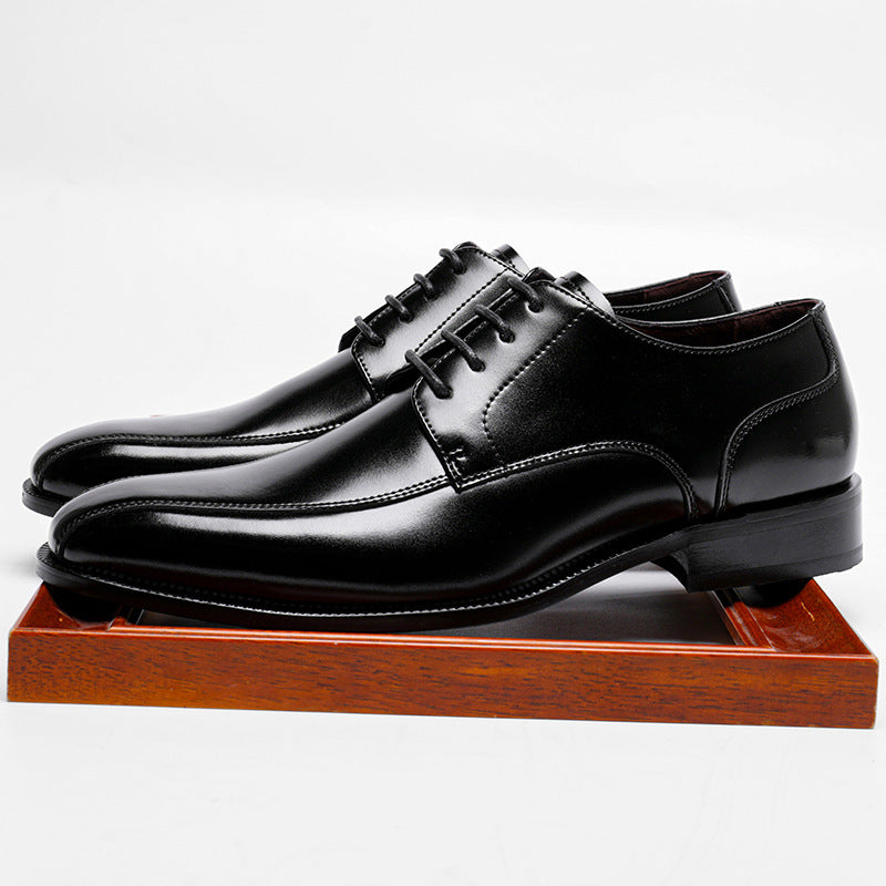 Men CLassic Pointed Toe Cowhide Oxford Shoes-RAIIFY