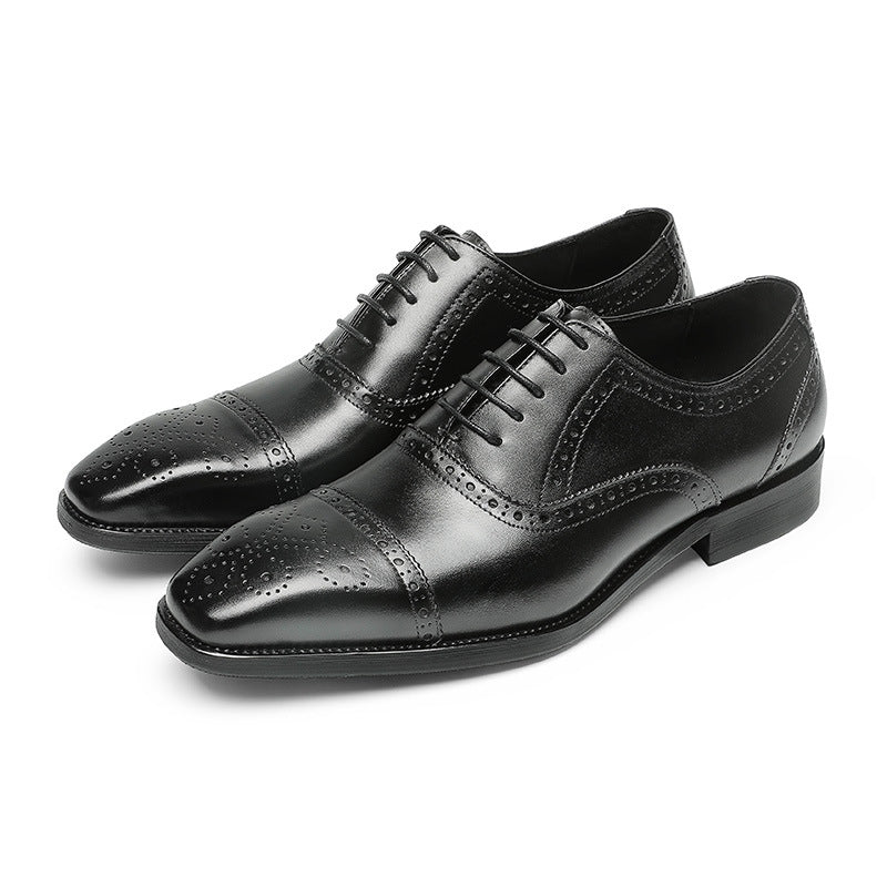 Men Handmade Classic Cowhide Oxford Shoes-RAIIFY