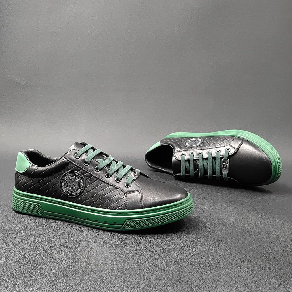 Men Leather Fashion Leather Flat Casual Shoes-RAIIFY