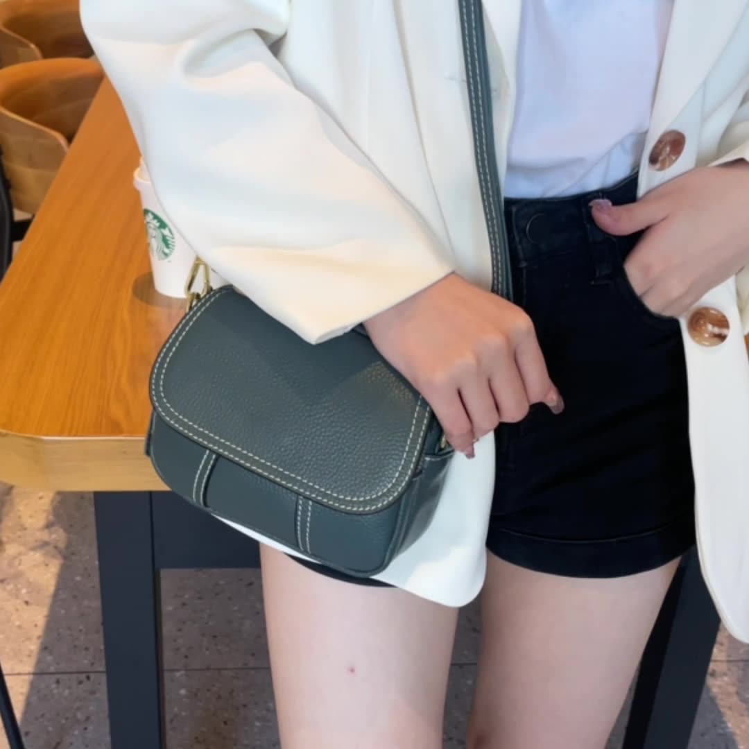 Women Casual Cowhide Mini Crossbody Bag-RAIIFY