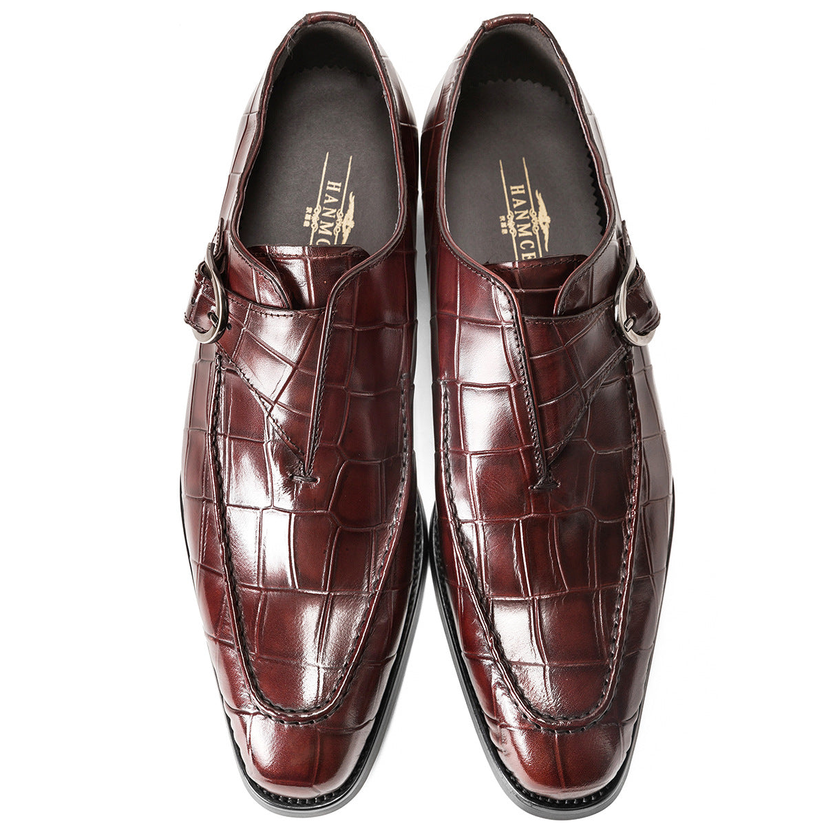 Men Classic Glossy Leather Oxford Shoes-RAIIFY