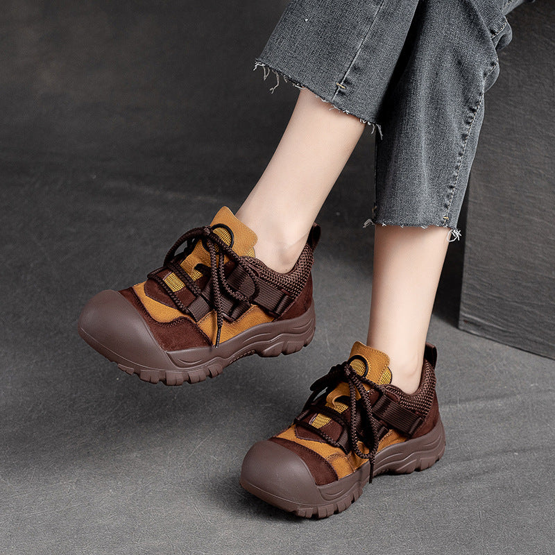 Women Stylish Patchwork Retro Casual Shoes-RAIIFY