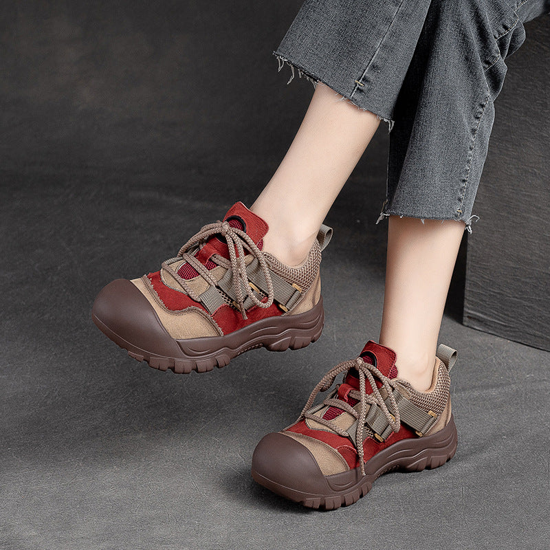 Women Stylish Patchwork Retro Casual Shoes-RAIIFY