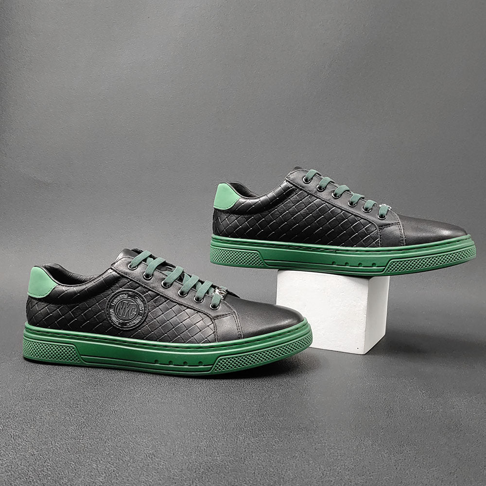 Men Leather Fashion Leather Flat Casual Shoes-RAIIFY