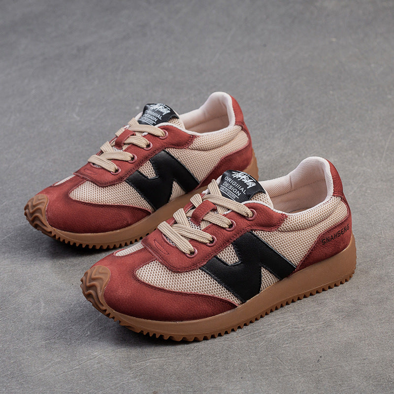 Women Color Matching Breathable Mesh Casual Sneakers-RAIIFY