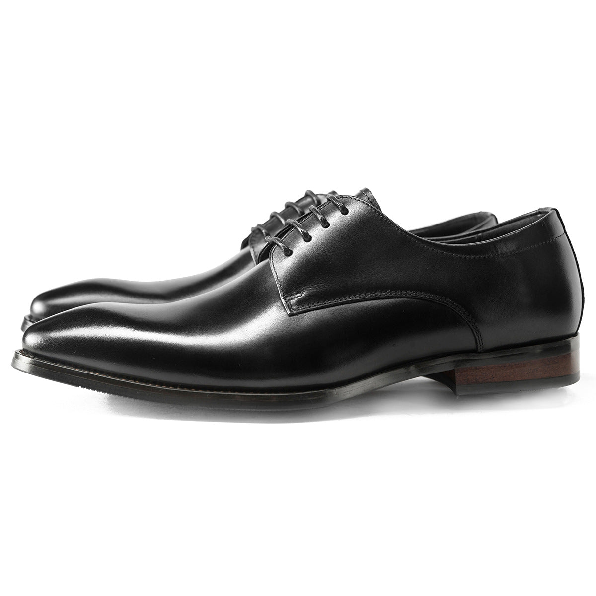 Men Classic Solid Cowhide Handmade Oxford Shoes-RAIIFY