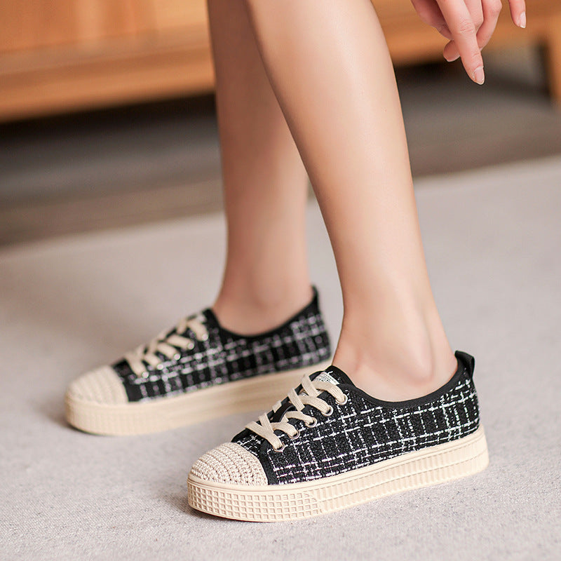 Women Fashion Minimalist Canvas Soft Flat Casual Shoes-RAIIFY