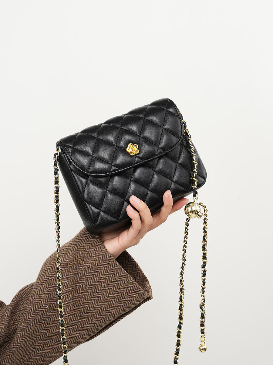 Women Stylish Casual Leather Chain Strap Shoulder Bag-RAIIFY