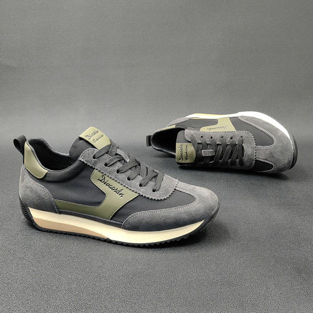 Men Fashion Suede Casual Training Sneakers-RAIIFY