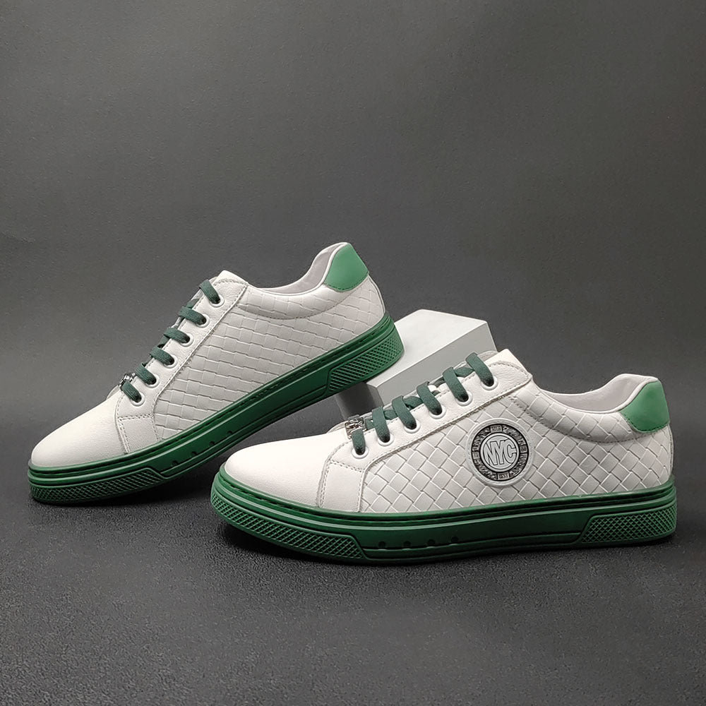 Men Leather Fashion Leather Flat Casual Shoes-RAIIFY