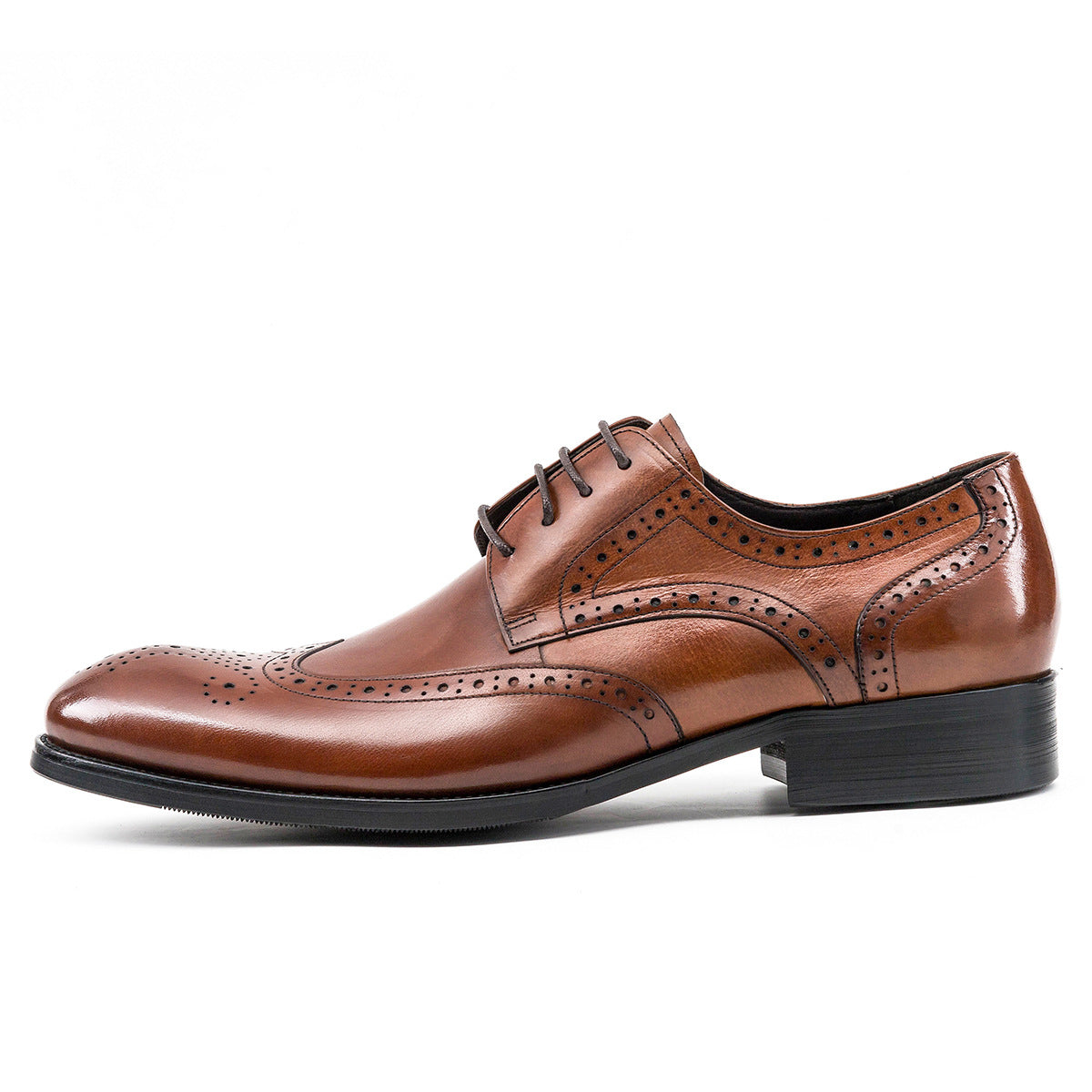 Men Classic Embossing Leather Oxford Shoes-RAIIFY