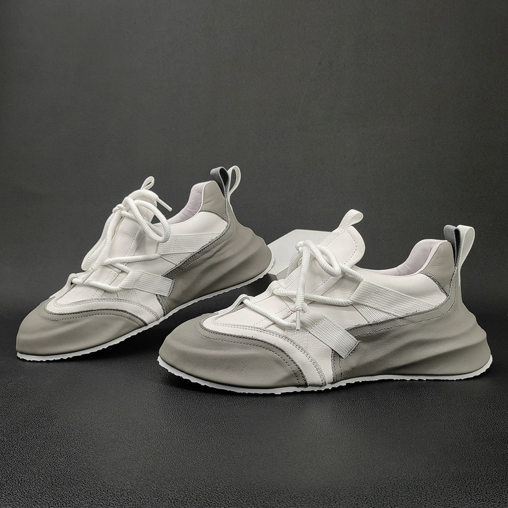 Men Minimalist Fashion Leather Casual Shoes-RAIIFY