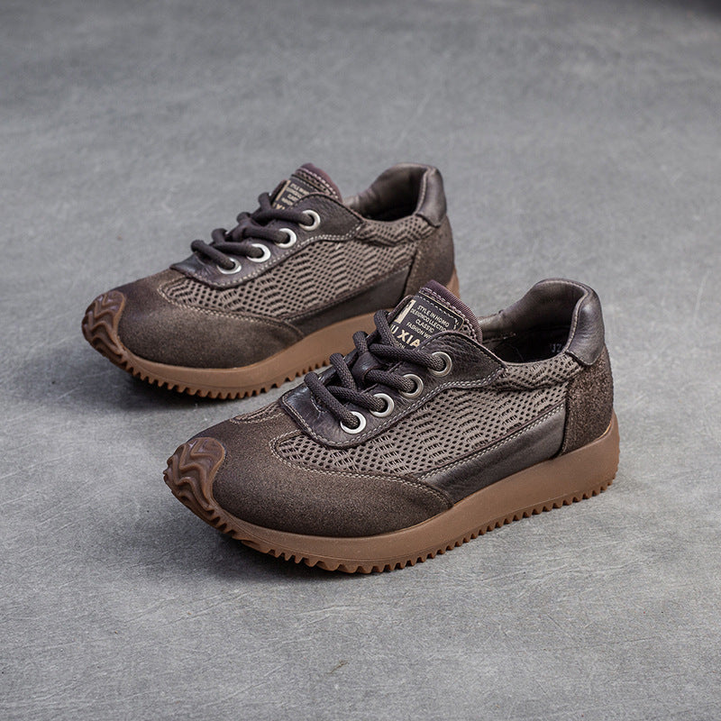 Women Retro Breathable Patchwork Casual Shoes-RAIIFY