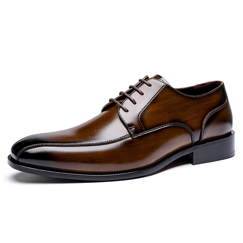 Men CLassic Pointed Toe Cowhide Oxford Shoes-RAIIFY