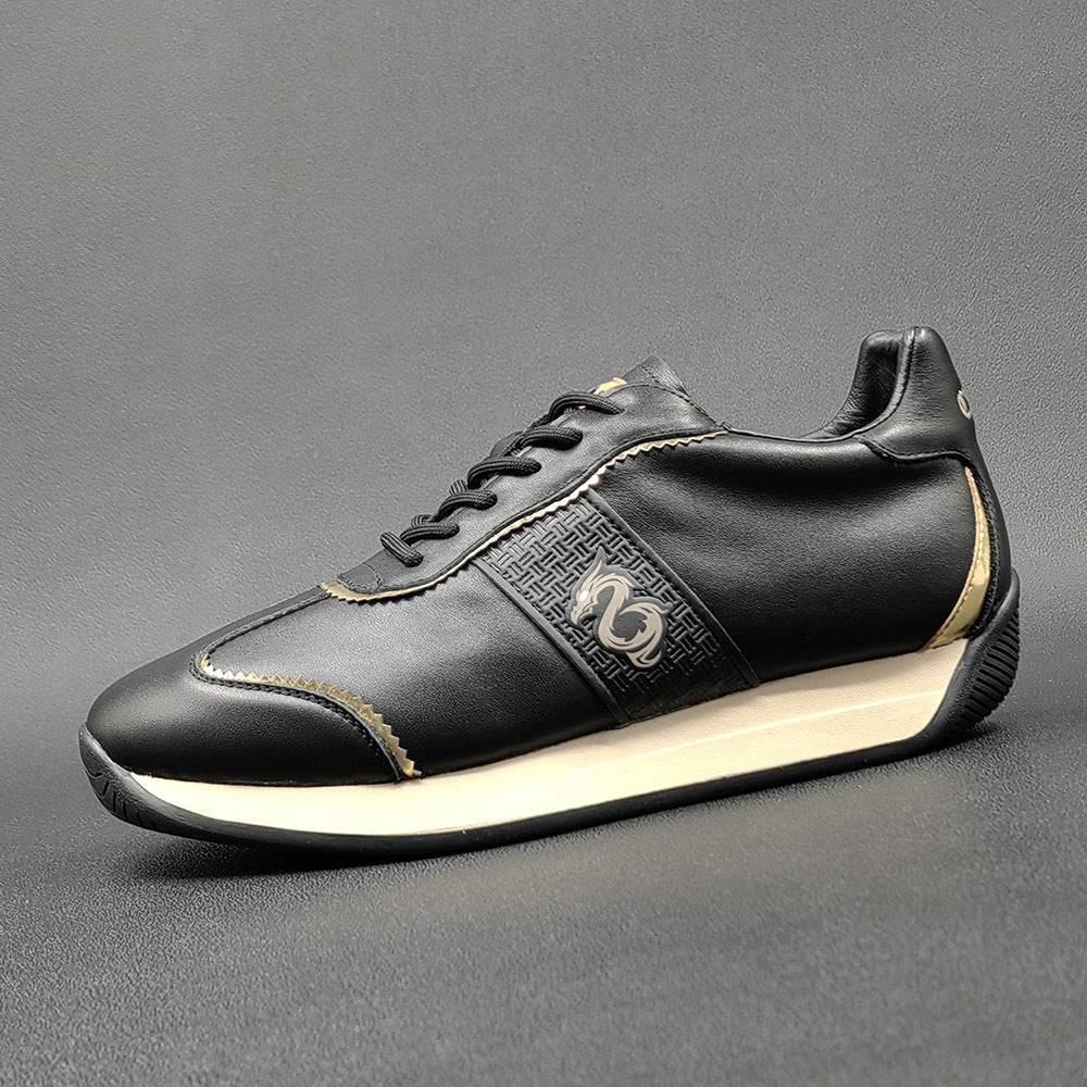 Men Fashion Leather Comfort Flat Casual Shoes-RAIIFY