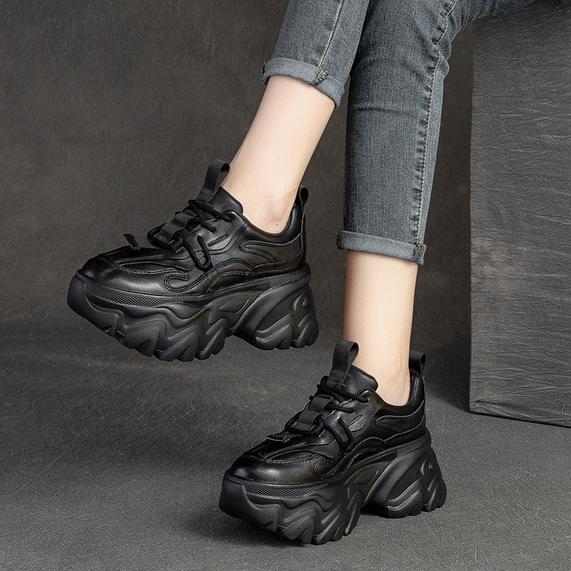 Chunky Platform Sneakers - Black