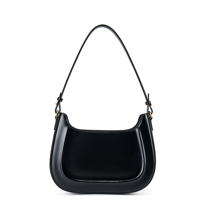 Women Retro Minimalist Leather Shoulder Bag-RAIIFY