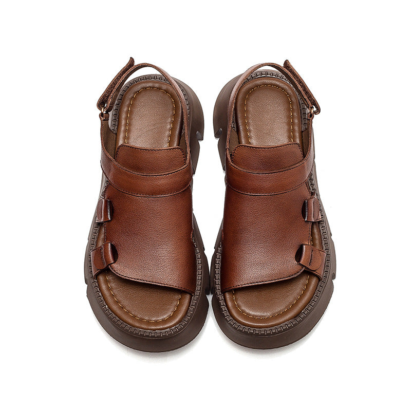 Women Summer Retro Platform Casual Sandals-RAIIFY