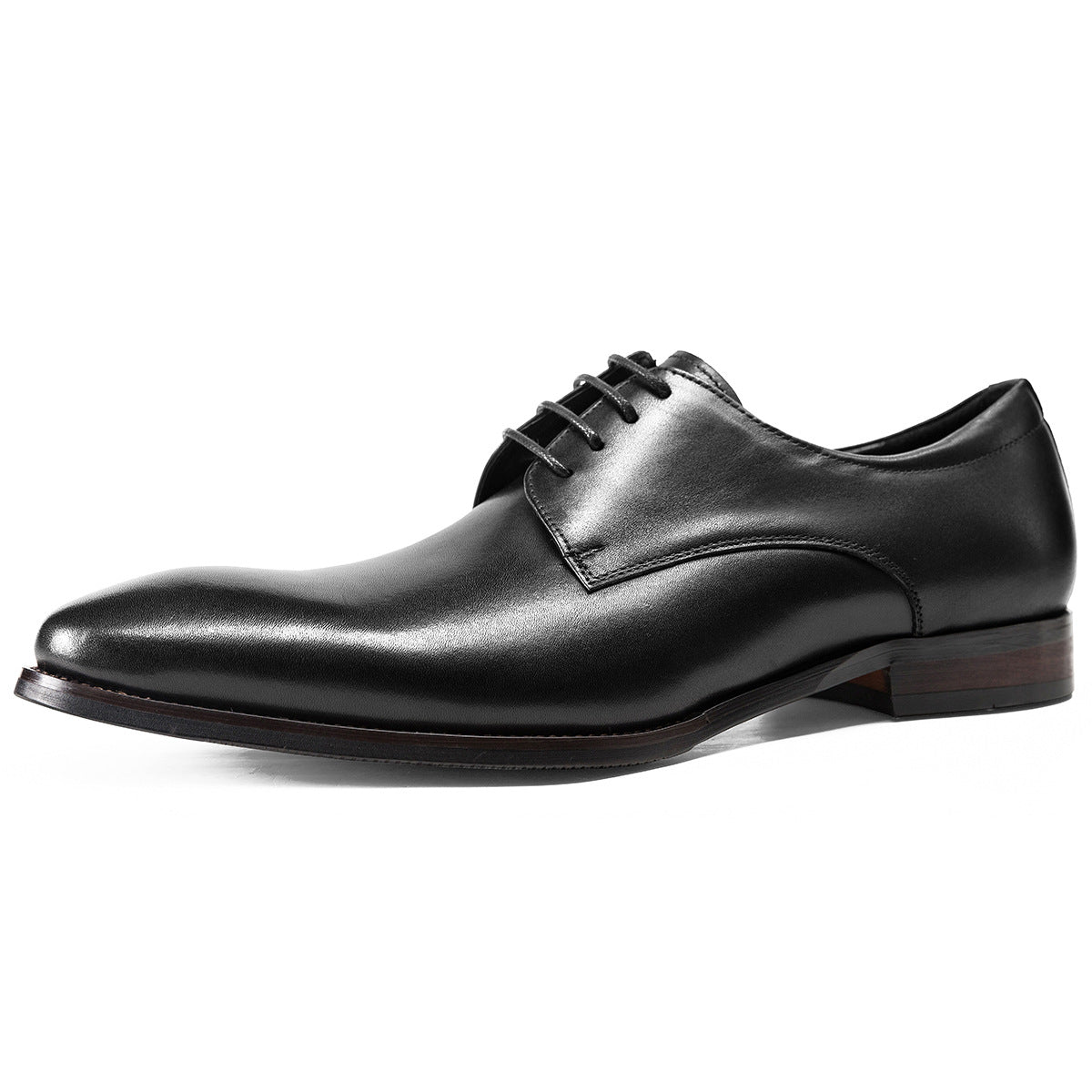 Men Classic Solid Cowhide Handmade Oxford Shoes-RAIIFY