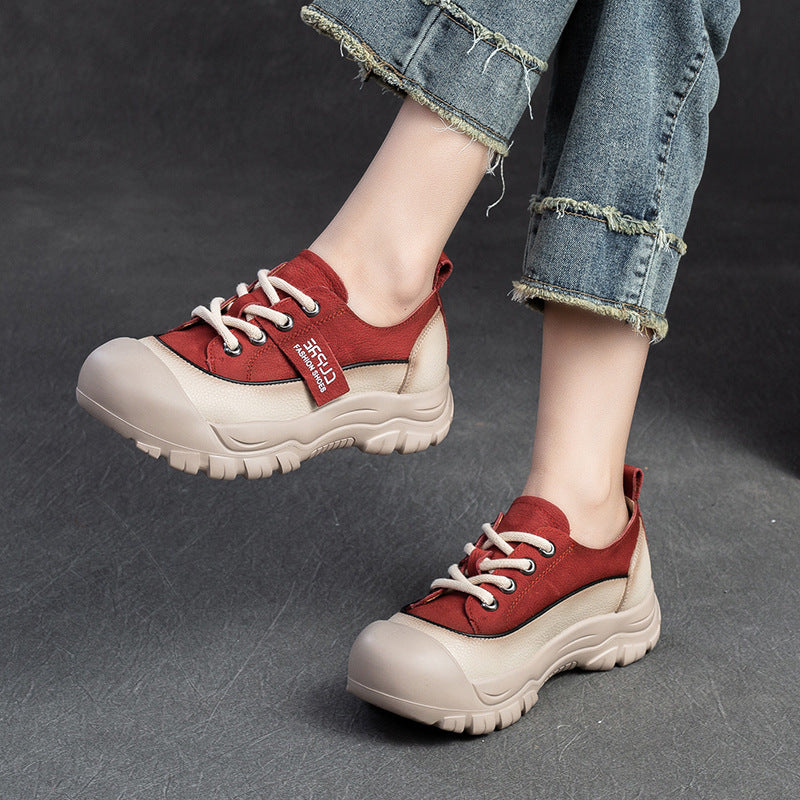 Women Minimalist Soft Leather Comfort Casual Shoes-RAIIFY