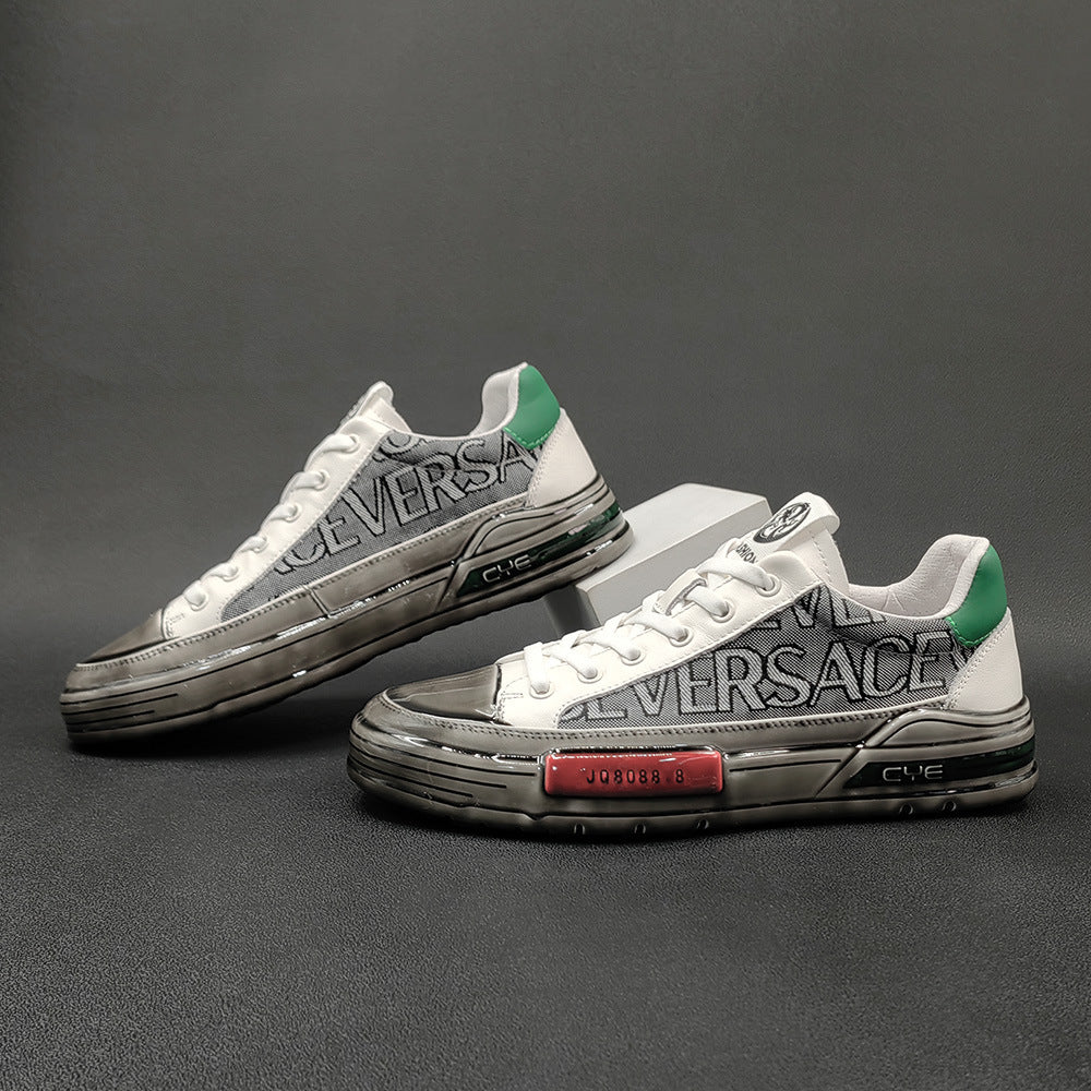 Men Stylish Beathable Flat Casual Skate Sneakers-RAIIFY