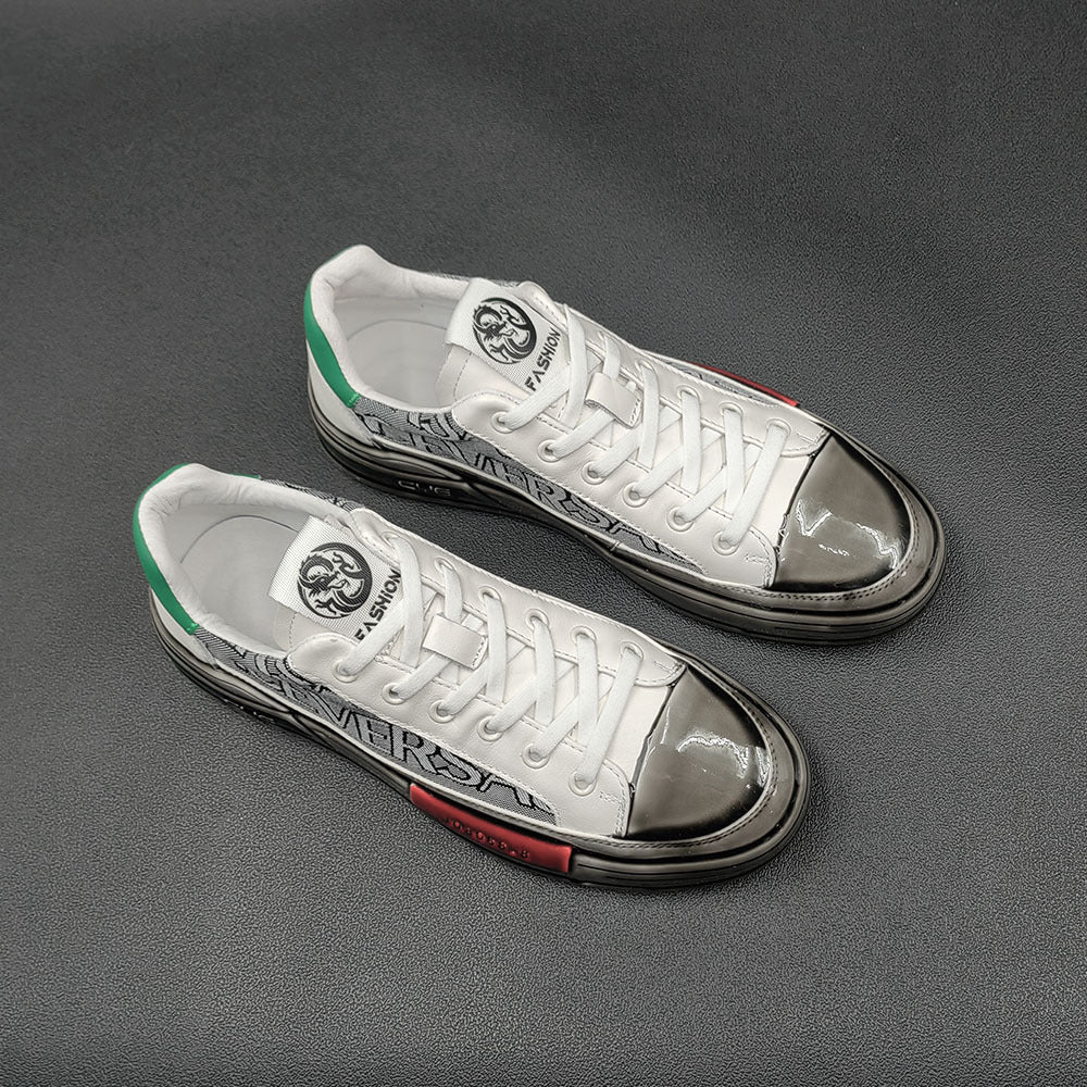 Men Stylish Beathable Flat Casual Skate Sneakers-RAIIFY