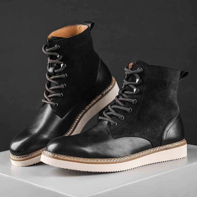 Men Retro Casual Leather Handmade Boots-RAIIFY