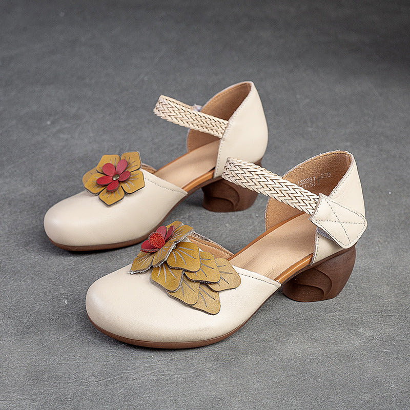 Women Summer Retro Casual Heel Sandals-RAIIFY