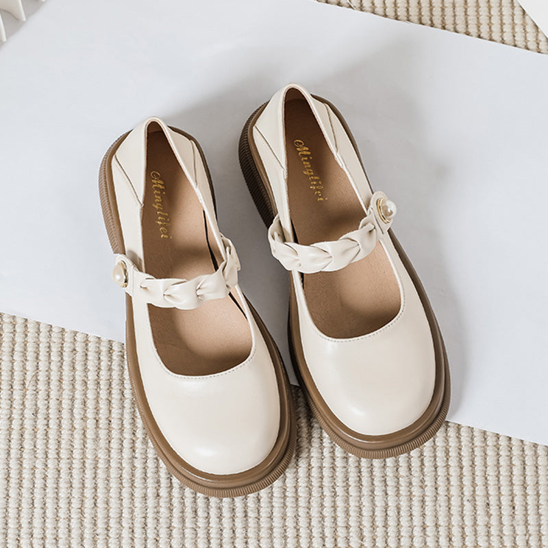 Women Fashion Casual Chunky Lug Sole Loafers-RAIIFY