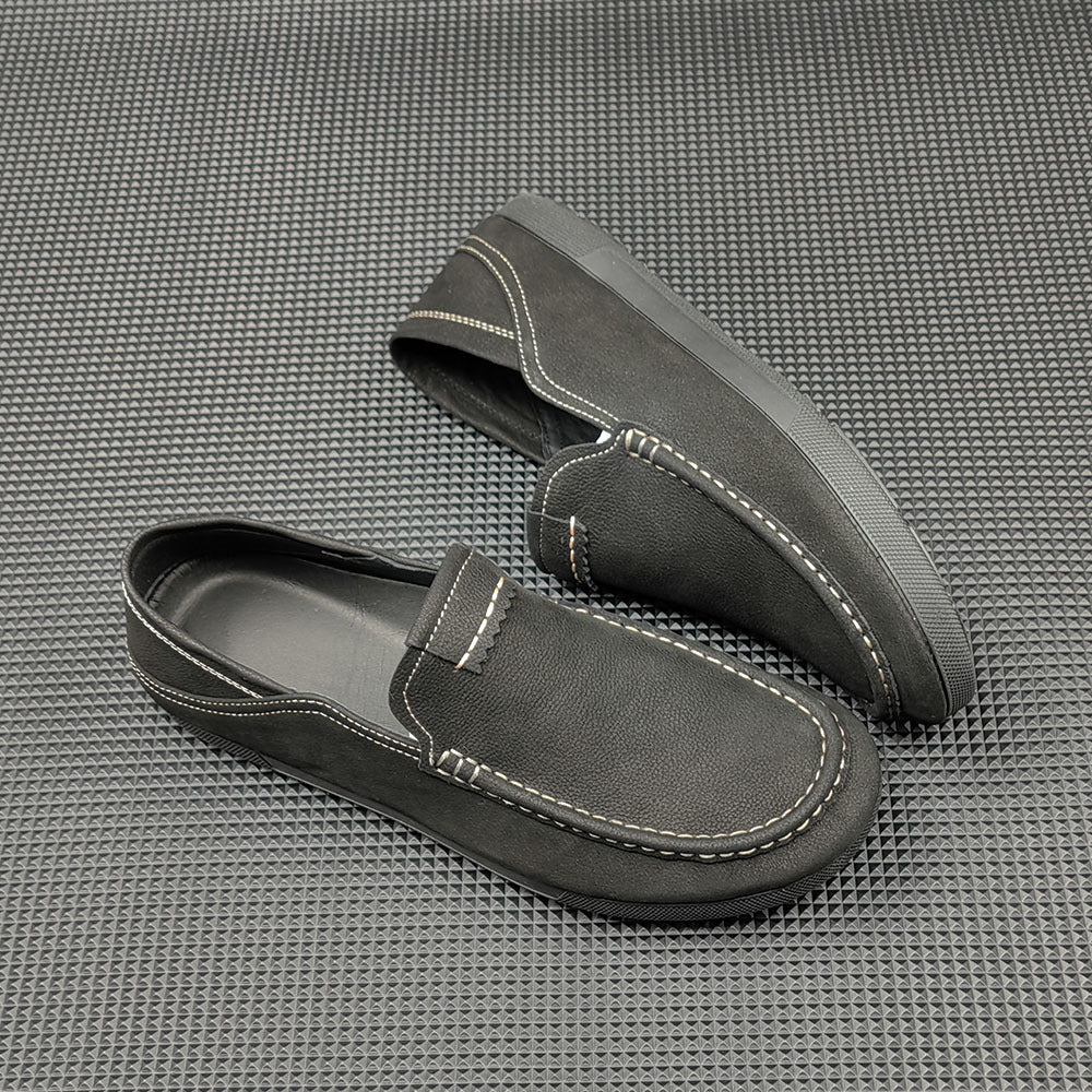 Men Handmade Minimalist Soft Leather Casual Loafers-RAIIFY