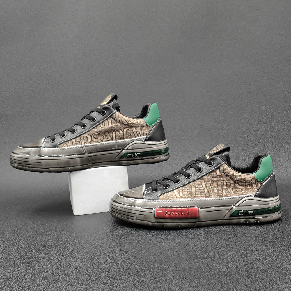 Men Stylish Beathable Flat Casual Skate Sneakers-RAIIFY