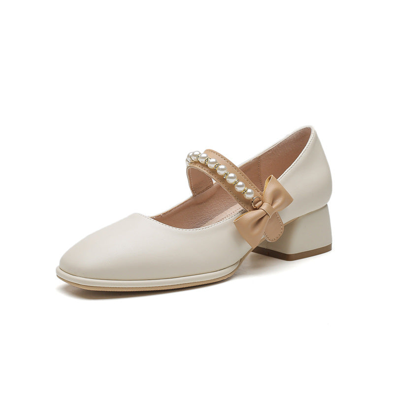 Women Stylish Elegant Low Chunky Heel Pumps-RAIIFY