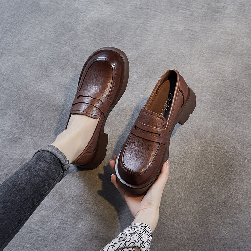 Women Minimalist Retro Casual Soft Leather Loafers