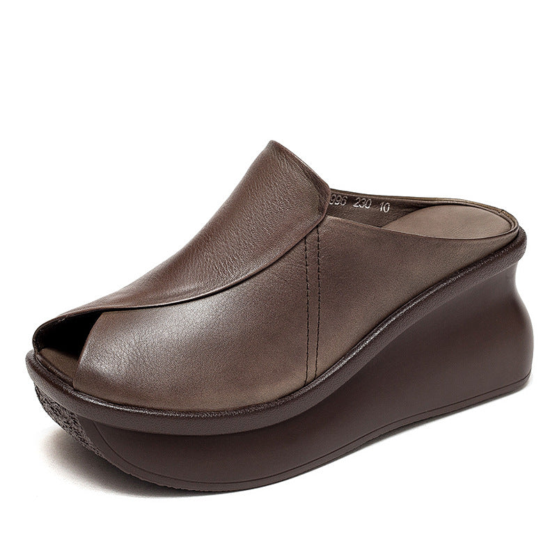 Women Summer Retro Platform Sandals Slides-RAIIFY