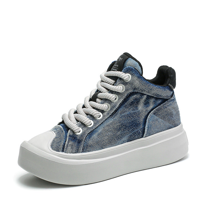 Women Stylish Denim Casual Ankle Boots-RAIIFY