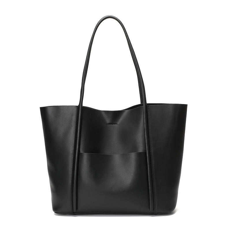Women Stylish Casual Leather Shoulder Tote Bag-RAIIFY