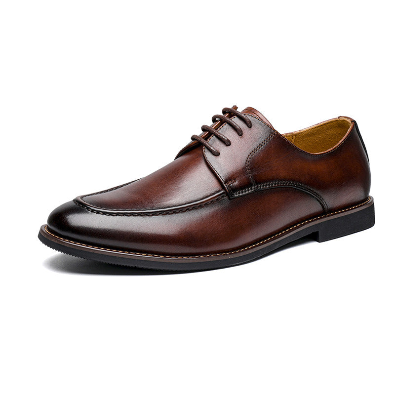 Men Retro Classic Cowhide Casual Oxford Shoes-RAIIFY