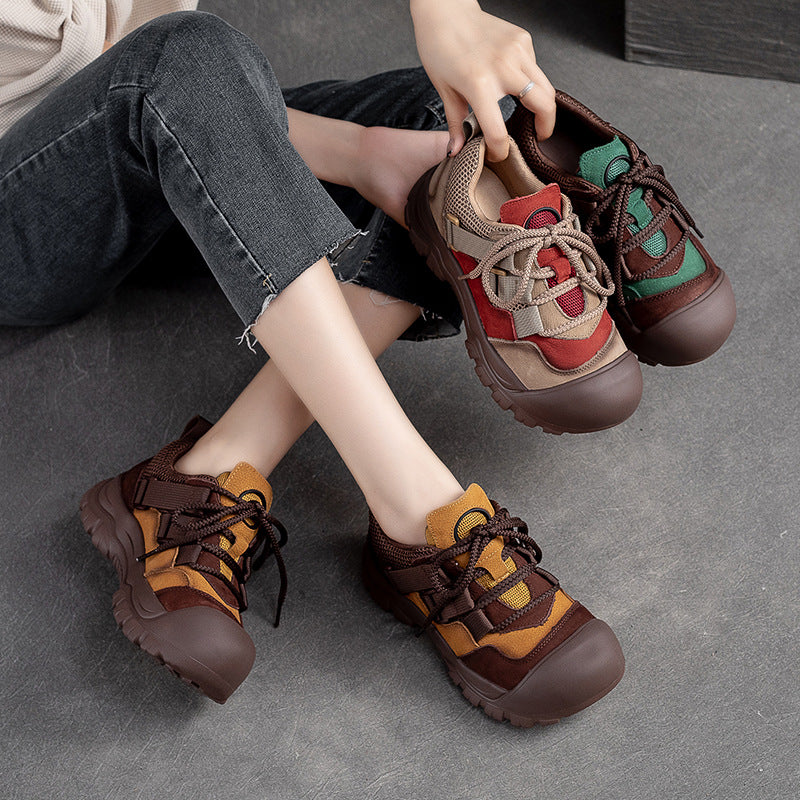 Women Stylish Patchwork Retro Casual Shoes-RAIIFY