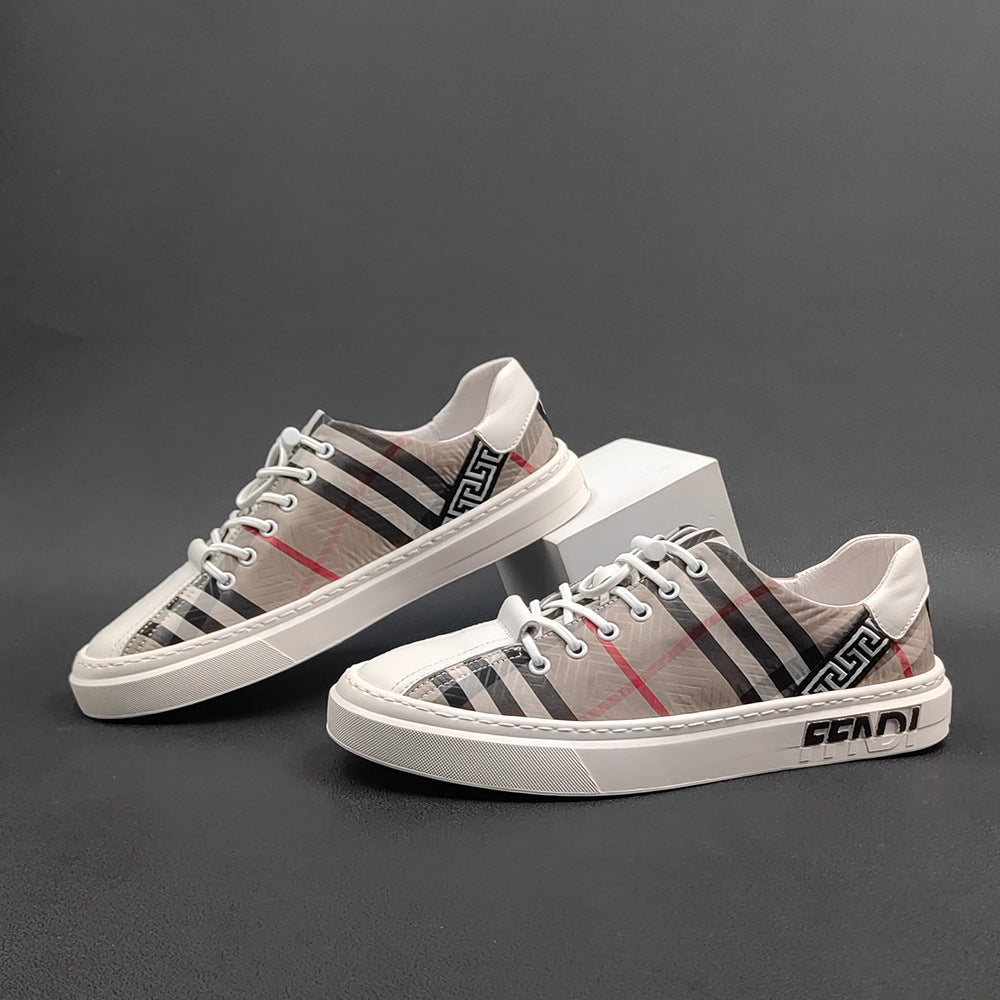 Men Ice Silk Canvas Flat Fashion Casual Shoes-RAIIFY