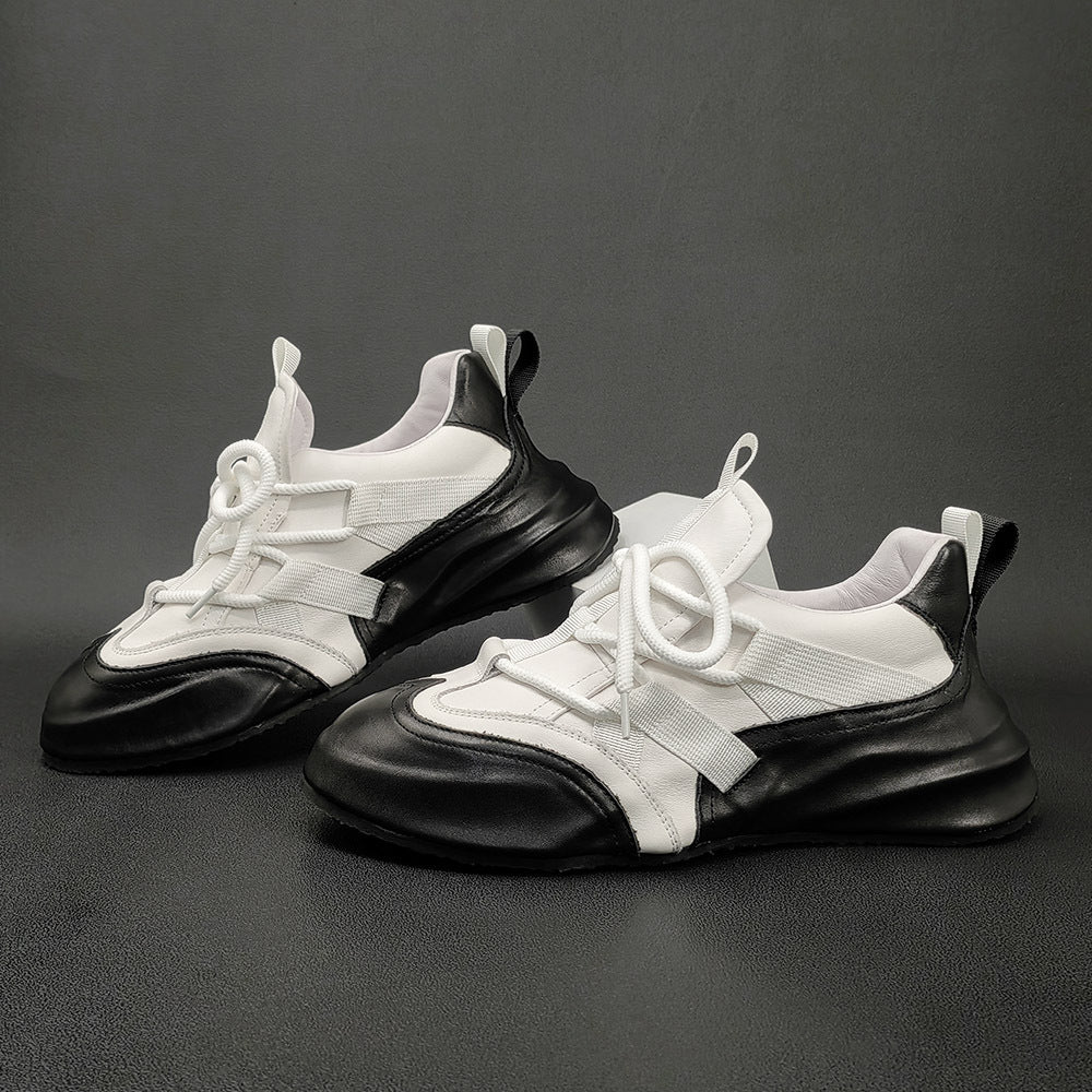 Men Minimalist Fashion Leather Casual Shoes-RAIIFY