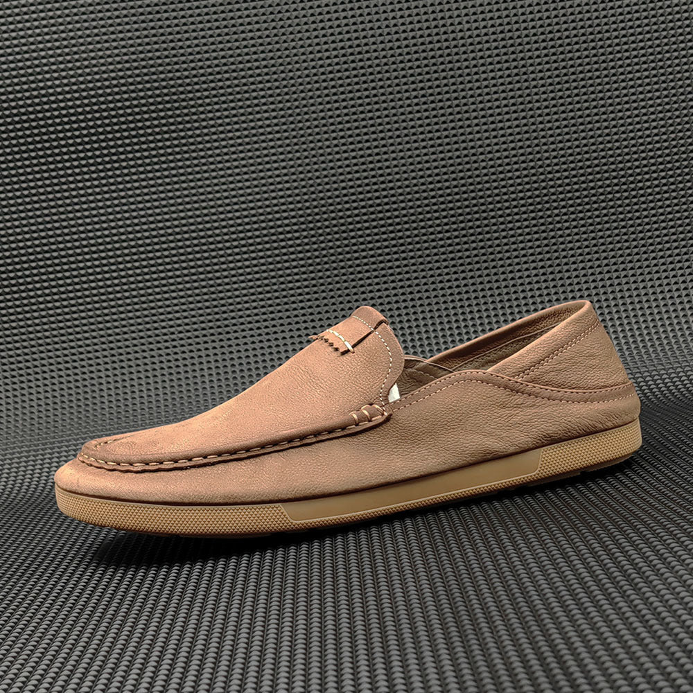 Men Handmade Minimalist Soft Leather Casual Loafers-RAIIFY