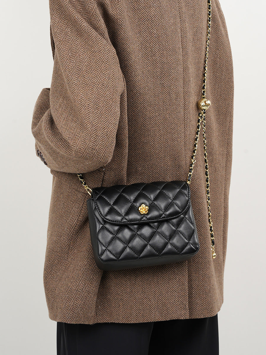 Women Stylish Casual Leather Chain Strap Shoulder Bag-RAIIFY