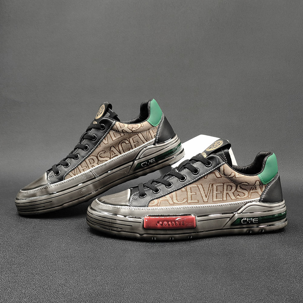 Men Stylish Beathable Flat Casual Skate Sneakers-RAIIFY