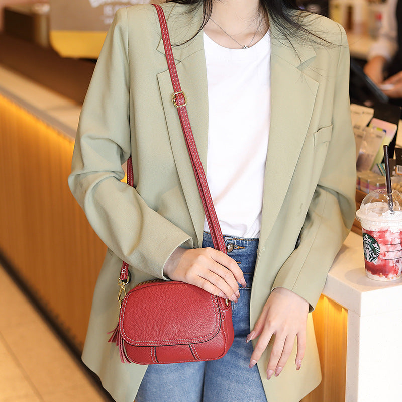 Women Casual Cowhide Mini Crossbody Bag-RAIIFY