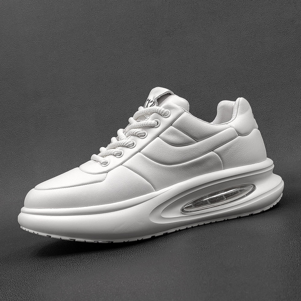 Men Minimalist Leather Thick Soled Casual Shoes-RAIIFY