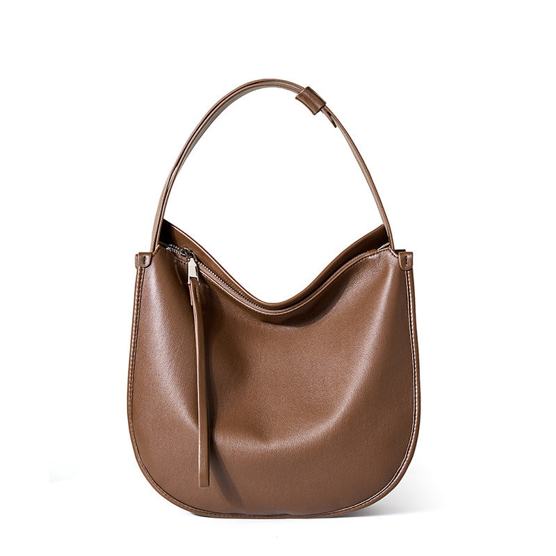Women Minimalist Fashion Soft Leather Tote Bag-RAIIFY