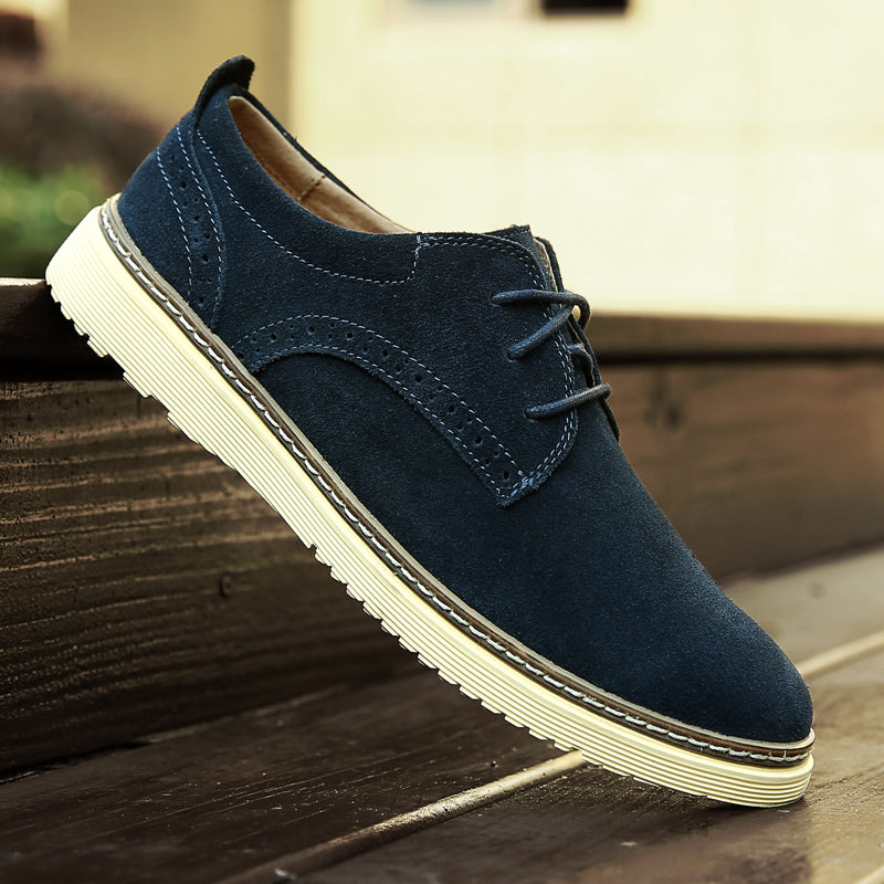 Men Retro Leather Flat Casual Oxford-RAIIFY