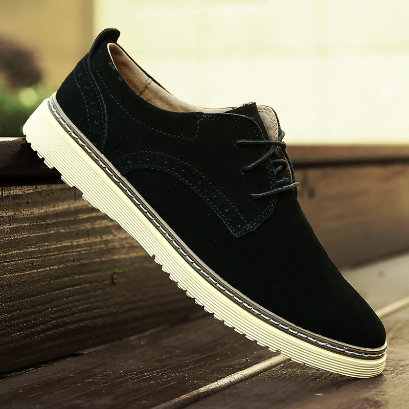 Men Retro Leather Flat Casual Oxford-RAIIFY