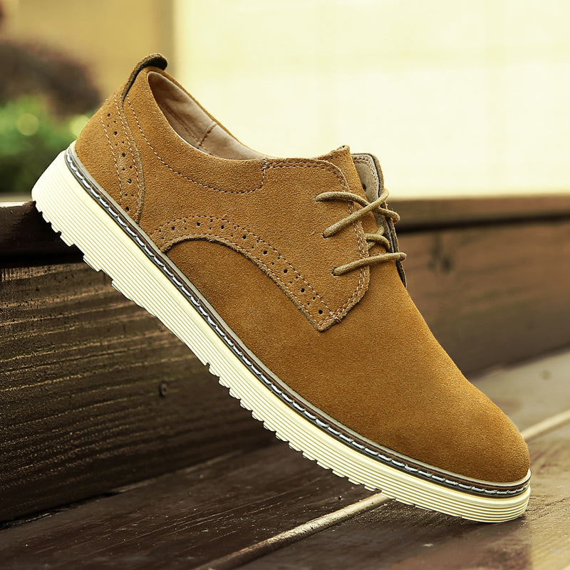 Men Retro Leather Flat Casual Oxford-RAIIFY